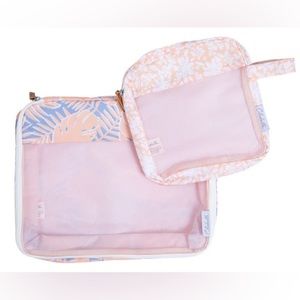 Cleobella Fun in the Sun Packing Cubes Set of Two Pink Multi